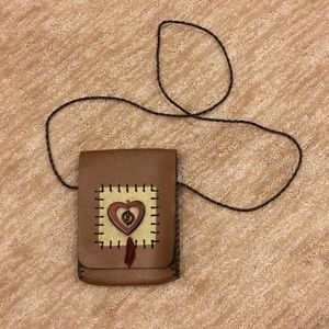 🔥Genuine Leather crossbody pouch🦋handcrafted